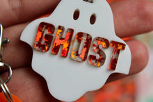 Load image into Gallery viewer, Ghost and Pumpkin Pet Tags
