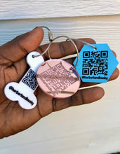 Load image into Gallery viewer, QR Code Keychain/Leash Keychain

